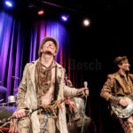 Die deutsche Band The Les Clöchards bei einem Auftritt in der Waggonhalle Marburg, 22.4.2017. © Jan Bosch