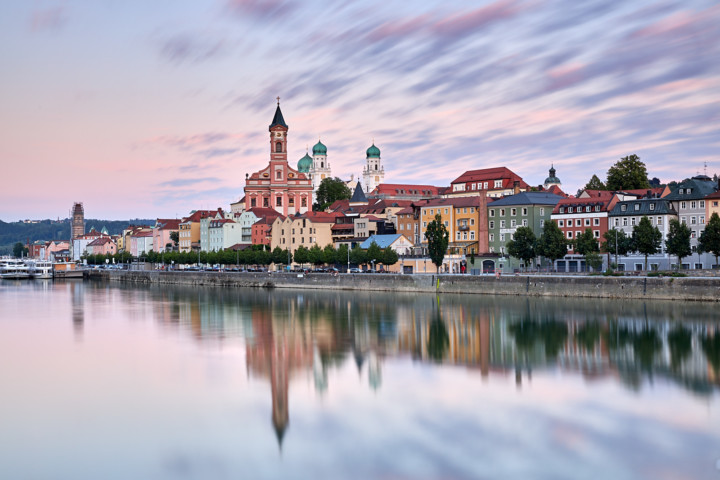 Aufnahme der Altstadt von Passau zum Sonnenuntergang © Jan Bosch